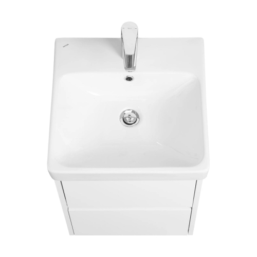 Тумба с раковиной Aquaton Сканди 45, 55, 70, 80, 90 Белый Глянцевый/Белый Матовый фото 2