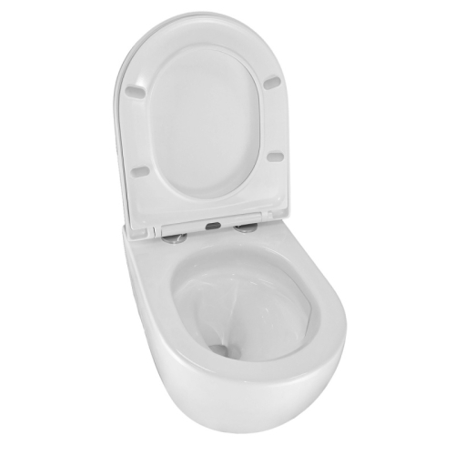 Унитаз подвесной безободковый Azario Ormi AZ-0253VD, смыв Торнадо фото 3