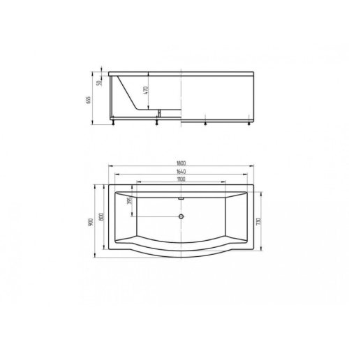Ванна Aquatek Гелиос 180*90 фото 2