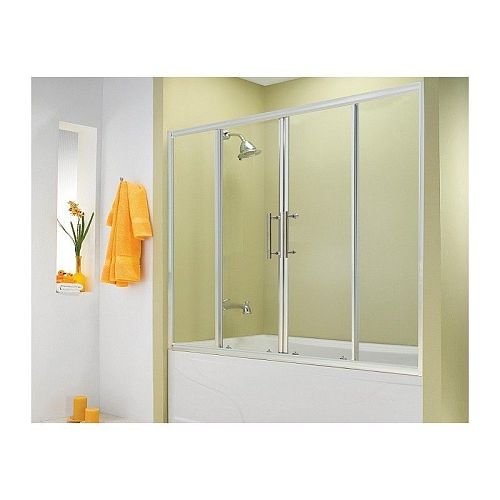 Шторка на ванну ESBANO ES-1415(7) 150, 170 см хром прозрачная