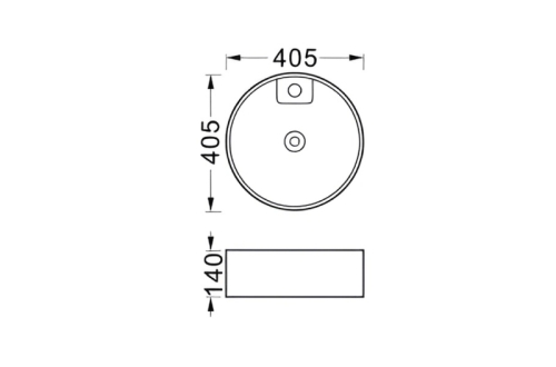 Раковина накладная Aquatek Европа AQ5212-MG 40,5*40,5*14 серый матовый фото 2
