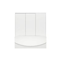 Шторка для ванны Bas Ямайка 1800 стекло Грейп