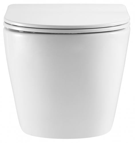 Унитаз подвесной безободковый Azario Grado AZ-0046-UQ с сидением микролифт, смыв Tornado фото 2