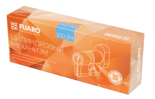 Цилиндровый механизм Fuaro с вертушкой 100 ZM 60 mm (25+10+25) AB бронза 5 кл. фото 3