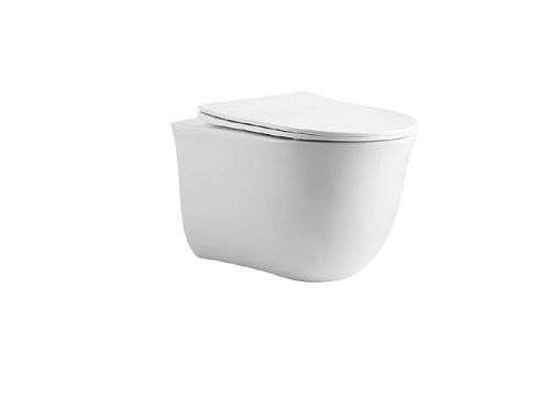 Унитаз подвесной безободковый Aquatek Классик AQ1112T-00 Tornado, сидение м/л