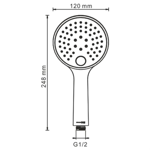 Лейка 3-функциональная Wasserkraft Sauer A207 глянцевое золото фото 2