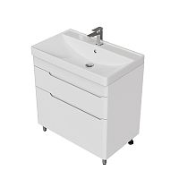 Тумба с раковиной Mirsant Flat 60, 80, 100 напольная