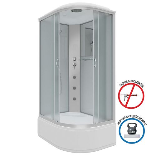 Душевая кабина Niagara Классик NG-2310-14LG 120*80*215 высокий поддон(40см),стекло матовое