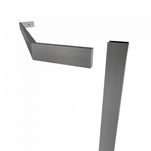 Душевое ограждение Triton Дека-Графит 90*90, 100*100 стекло прозрачное фото 4