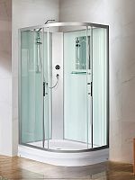 Душевая кабина WeltWasser Werra XL 1201L 120*90 без крыши, левая, средний поддон