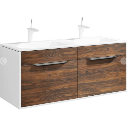 Тумба с умывальником Aqwella  MALAGA 120 подвесная Крафт тёмный