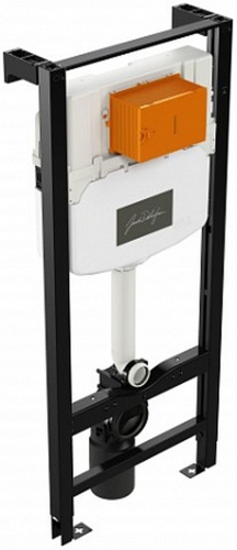 Инсталляция Jacob Delafon Struktura Compact E21747RU-00  унитаз безободковый с микролифт, кнопка белая фото 5