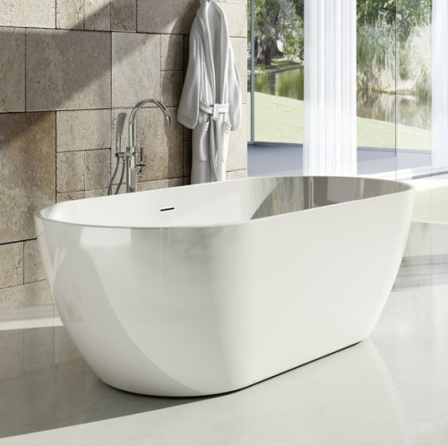 Ванна Nilo Barcelona 160*75, 170*80 литьевой мрамор белая глянцевая фото 2