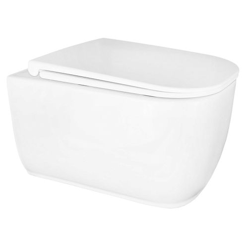 Унитаз подвесной безободковый Azario Riano AZ-2808E, смыв Торнадо