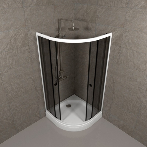 Душевое ограждение Triton Грей А 90*90 низкий поддон фото 3