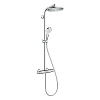 Душевая система с термостатом Hansgrohe CROMETTA S 240 1jet Showerpipe 27267000 хром