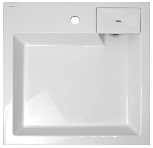 Раковина Azario Slim 60*60 над стиральной машиной