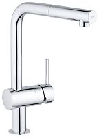 Смеситель для кухни GROHE Minta с выдвижным L-изливом, хром (32168000)