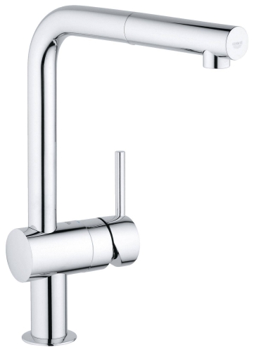 Смеситель для кухни GROHE Minta с выдвижным L-изливом, хром (32168000)