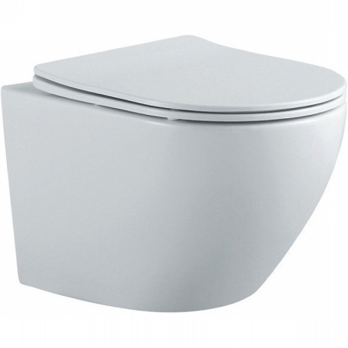 Унитаз подвесной безободковый Aquatek Европа AQ1901-MW, белый матовый