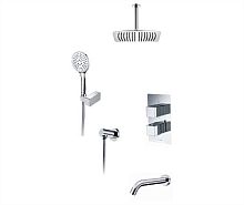 Встроенный смеситель для ванны на 3 положения Wasserkraft A171568 Thermo (душевой комплект) хром