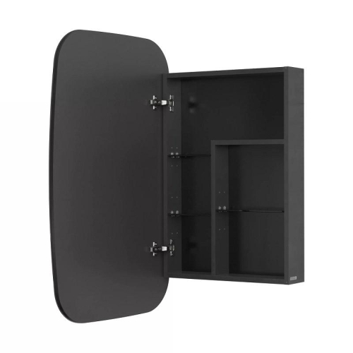 Зеркальный шкаф Акватон Сохо 60 графит фото 5