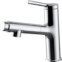 Смеситель в выдвижной лейкой для раковины Gappo G1052-70 хром