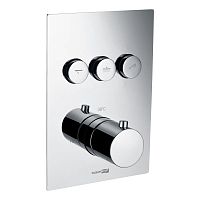 Встроенный смеситель для ванны на 3 положения Wasserkraft Neime 1944Thermo хром