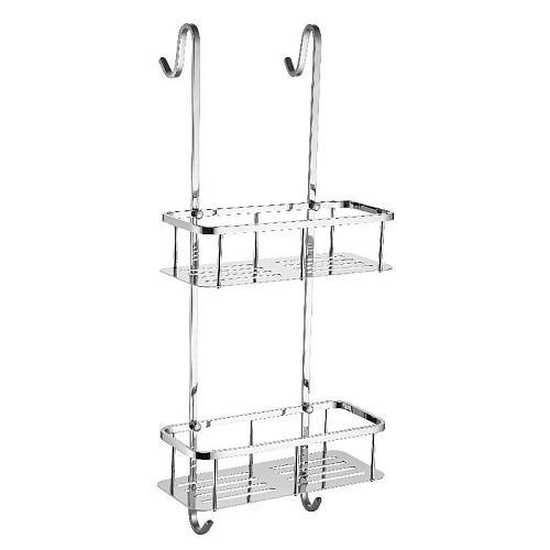 Полочка навесная двойная Volle 68*31 хром