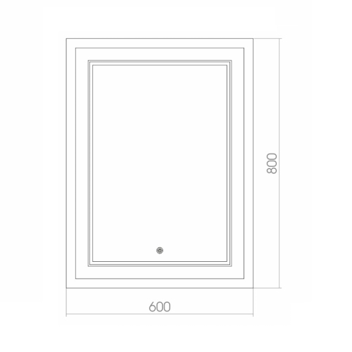 Зеркало с подсветкой Azario Grand 60*80 фото 3