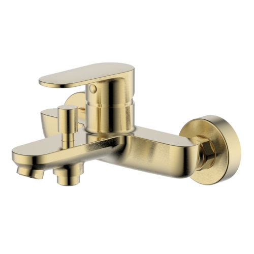 Смеситель для ванны Aquatek Ника AQ1840BG, золото шлифованное