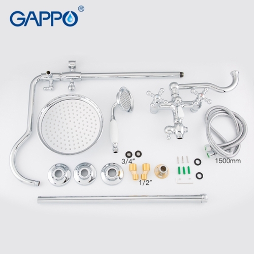 Душевая система со смесителем Gappo G2489 хром фото 6