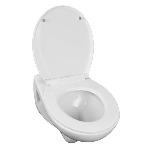 Унитаз подвесной безободковый Loranto Fredo CS-WH8005, сидение м/л полипропилен фото 3