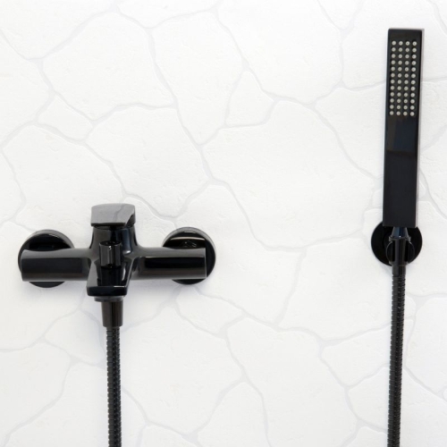 Смеситель для ванны Wasserkraft Glan 6601 черный глянец фото 3