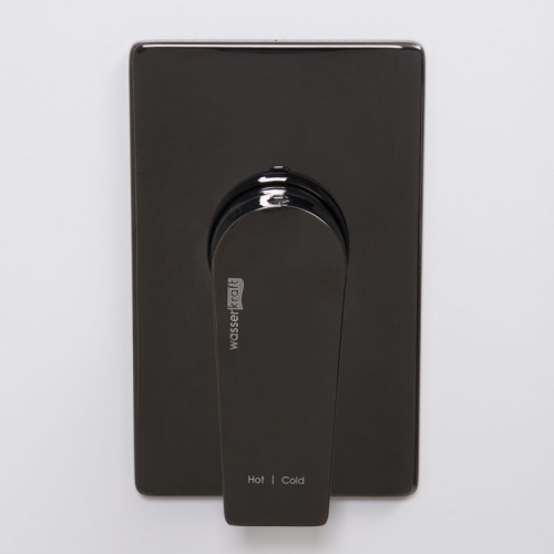 Встроенный смеситель для душа Wasserkraft Glan 6651 черный глянец фото 2