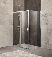 Душевой уголок Bel Bagno UNIQUE-AH-1 100/115, 110/125, 120/135*80, 90, 100 стекло прозрачное, Punto
