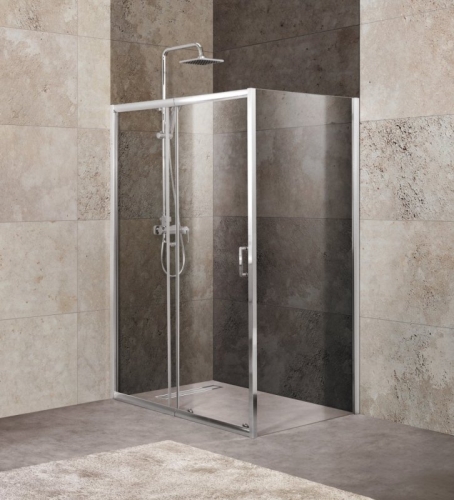 Душевой уголок Bel Bagno UNIQUE-AH-1 100/115, 110/125, 120/135*80, 90, 100 стекло прозрачное, Punto