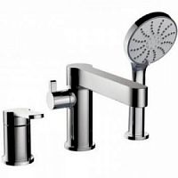 Смеситель врезной на борт ванны 3 отв. Gappo G1199-30 сатин