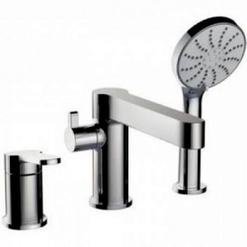 Смеситель врезной на борт ванны 3 отв. Gappo G1199-30 сатин