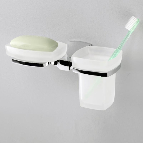 Держатель стакана и мыльницы Wasserkraft Wern K-2526 хром фото 2