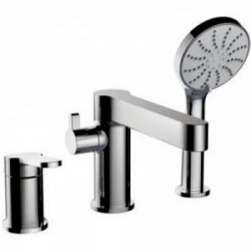 Смеситель врезной на борт ванны 3 отв. Gappo G1199-30 сатин