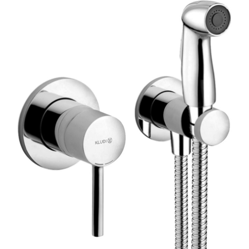 Смеситель с гигиенической лейкой Kludi Bozz 389990576 хром