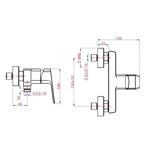 Смеситель для душа Paini Viva Style P4CR511, хром, без аксессуаров фото 3