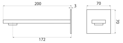 Излив для ванны Cezares Unika-SCV-03/24 золото фото 2