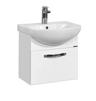 Тумба с умывальником Aquaton Ария подвесная 50, 65, 80 Белый Глянцевый