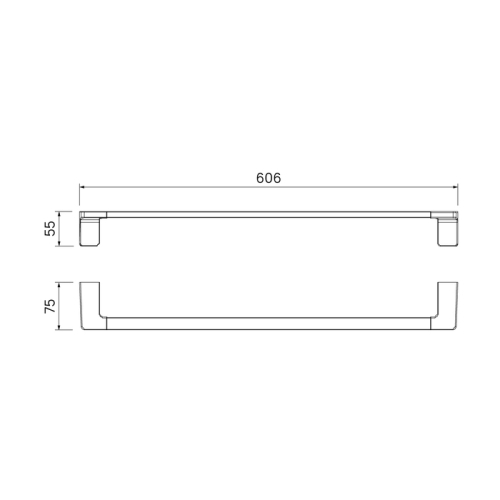 Полотенцедержатель Iddis Slide черный фото 5