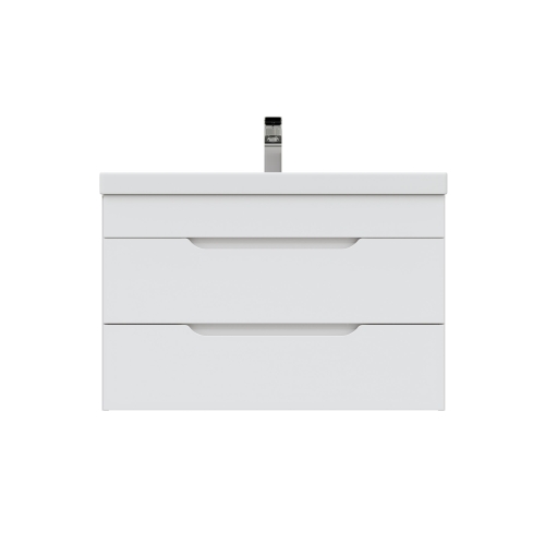 Тумба с умывальником Мирсант Soho Quadro/2 80, 100 подвесная с доводчиком фото 2