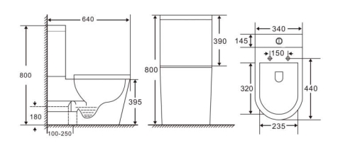Унитаз напольный безободковый Aquatek Лея AQ2716T-00 смыв Торнадо фото 5