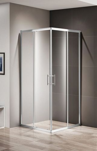 Душевое ограждение Cezares MOMENTO-A-2 80*80 90*90, 100*100 стекло прозрачное, профиль хром