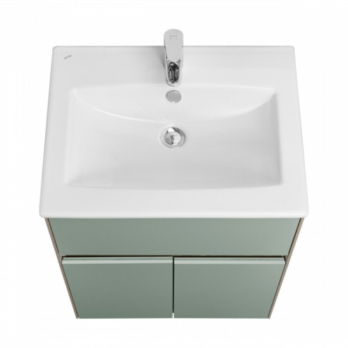 Тумба с раковиной Aquaton Форест 60, 75 Дуб Рошелье/Сумеречный голубой фото 2